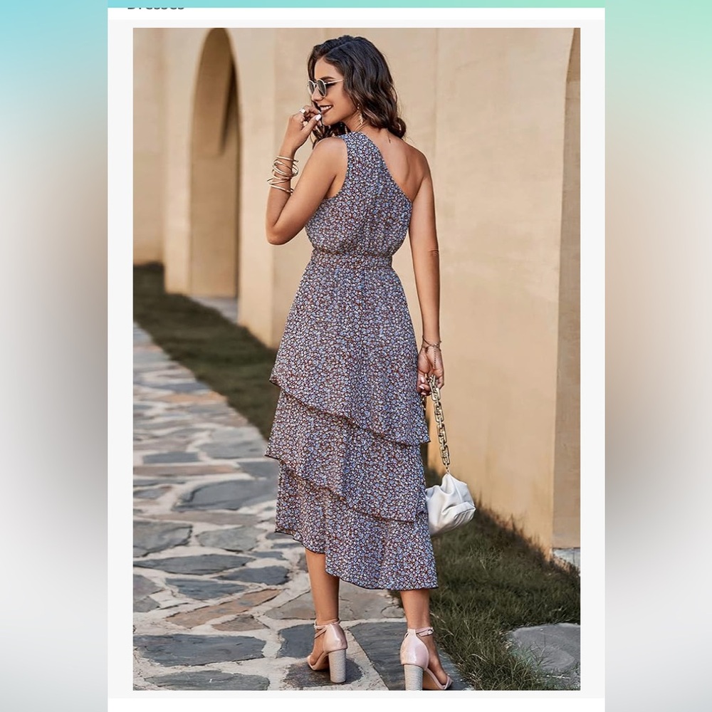 Asymmetrical Ruffled Sundress - Picture 2 of 7